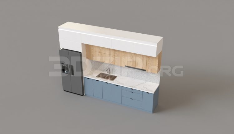 6545. Free 3D Kitchen Model Download