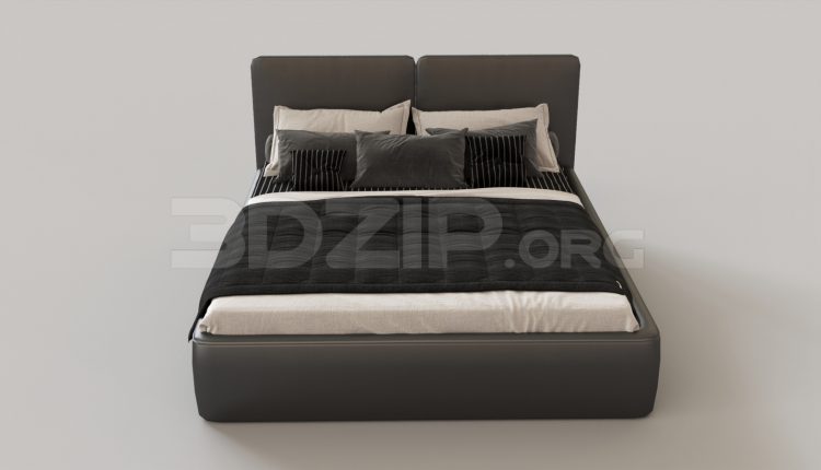 6554. Free 3D Bed Model Download