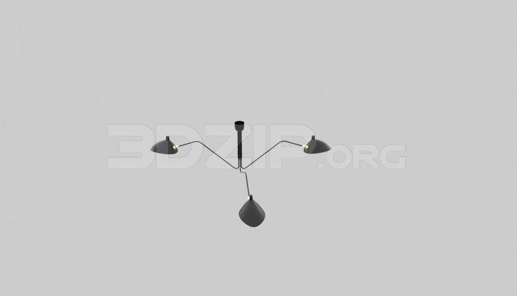 6577. Free 3Ds Max Ceiling Light Model Download