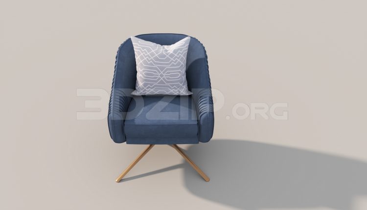 6597. Free 3Ds Max Armchair Model Download