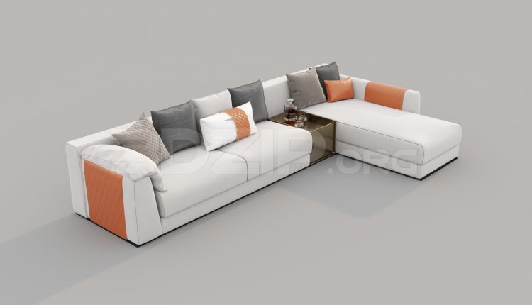 6614. Free 3Ds Max Sofa Model Download