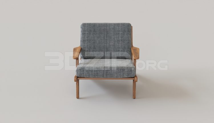 6618. Free 3Ds Max Armchair Model Download