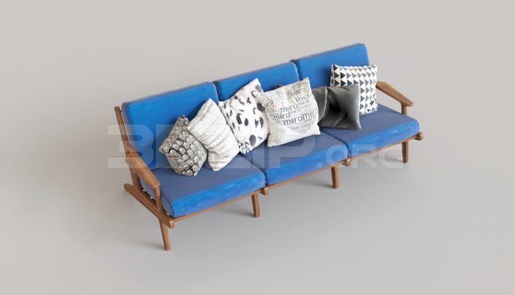 6619. Free 3Ds Max Sofa Model Download