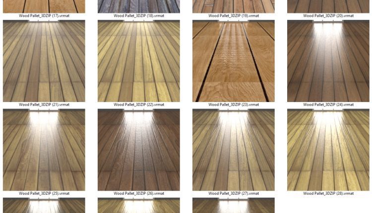 11378. Vray materials Woods Pallet Free Download
