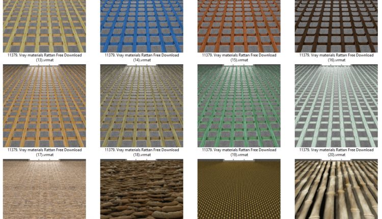 11379. Vray materials Rattan Free Download