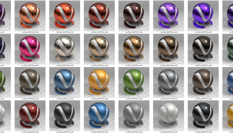 11424. Vray Materials Car Paint Free Download