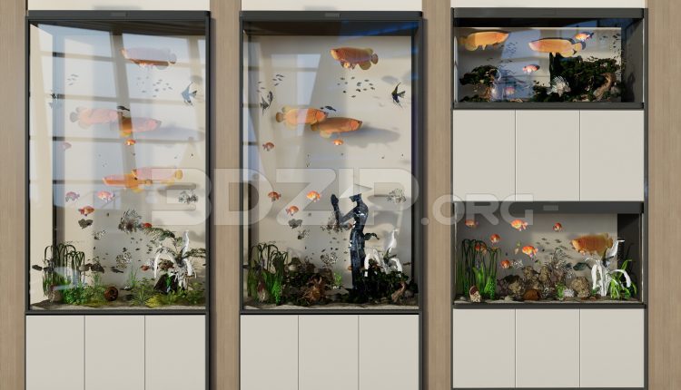 11444. Free 3Ds Max Aquarium Model Download