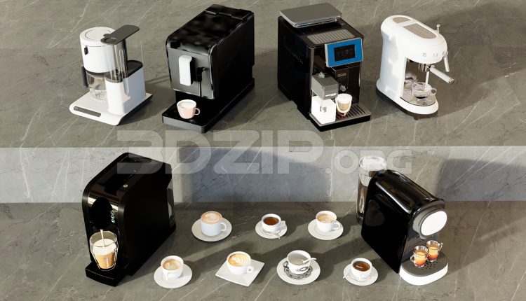 11448. Free 3Ds Max Coffee maker, beverage equipment Models Download (1)