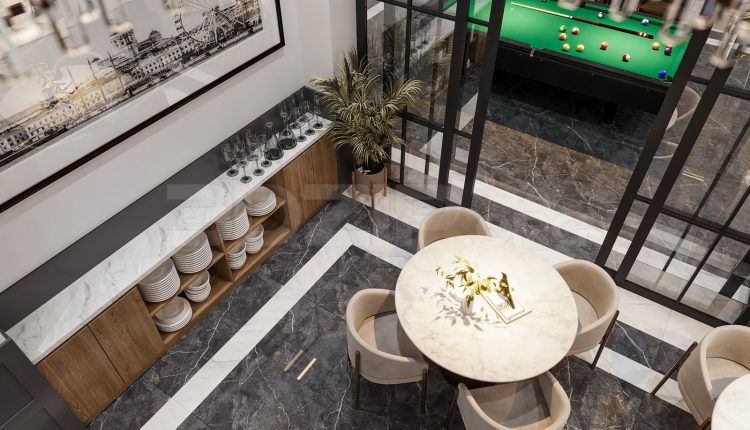 11451. Download 3Ds Max FLC Hotel Restaurant and Reception Interior Model By Tran Tuan Anh
