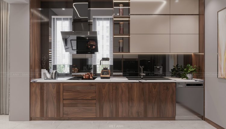 13482. 3Ds Max Interior Living Room – Kitchen Model For Free Download by Nguyen Viet Anh