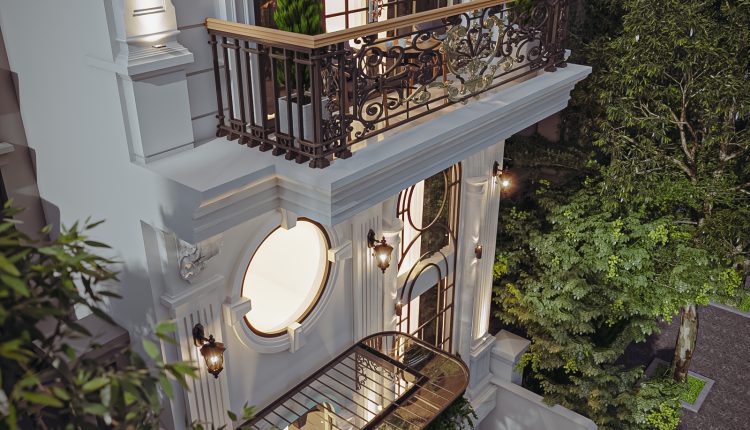 13486. 3Ds Max Neoclassical Hotel Exterior Model Download By Kts Nhat Minh