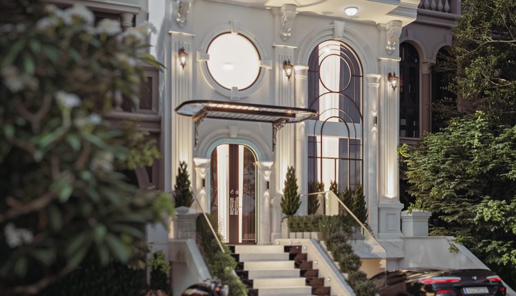 13486. 3Ds Max Neoclassical Hotel Exterior Model Download By Kts Nhat Minh