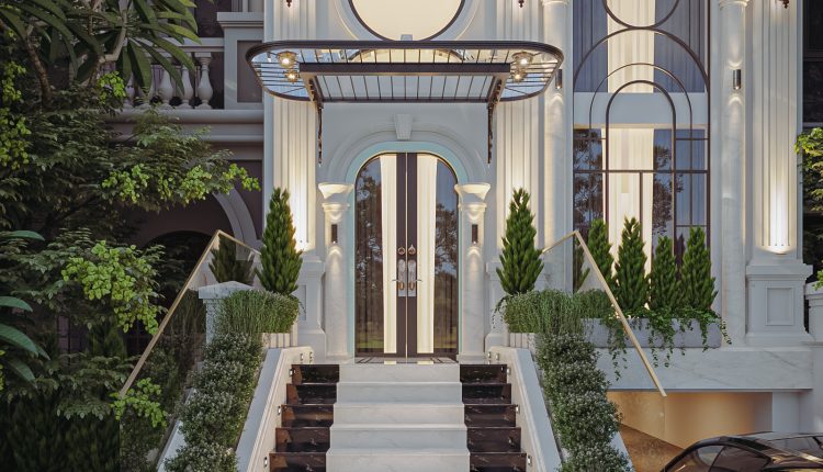 13486. 3Ds Max Neoclassical Hotel Exterior Model Download By Kts Nhat Minh