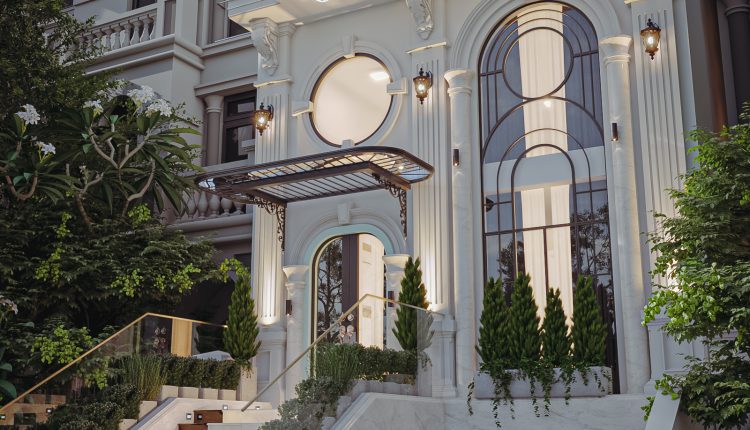 13486. 3Ds Max Neoclassical Hotel Exterior Model Download By Kts Nhat Minh
