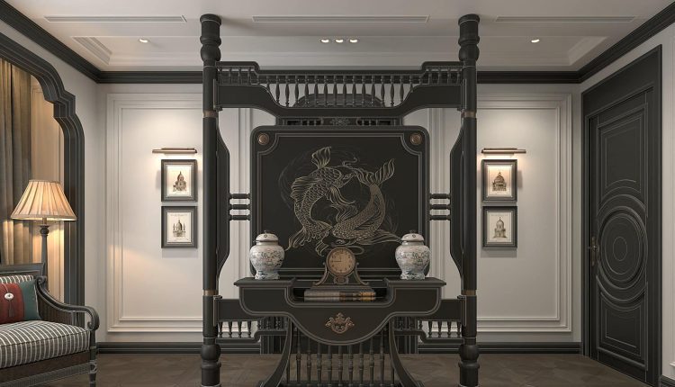 13489. 3Ds Max Indochine Master Bedroom Interior Model Download by Tran Cong Duan