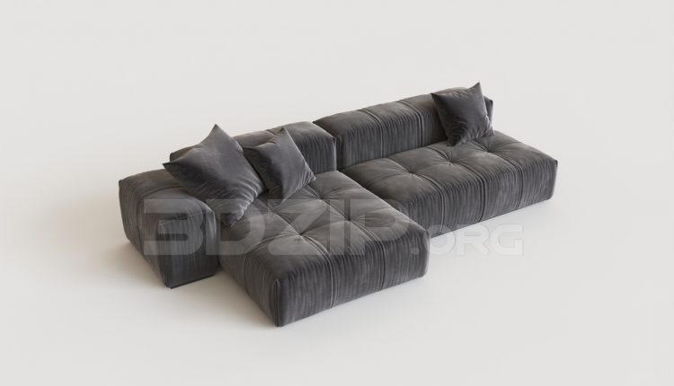 6643. Free 3Ds Max Sofa Model Download (1)