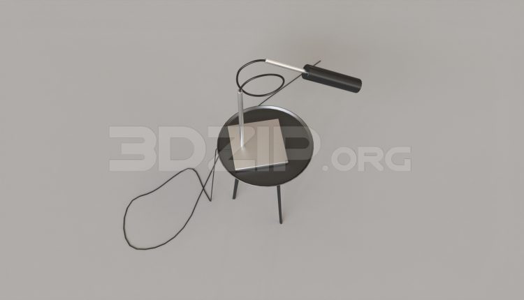 6651. Free 3Ds Max Table Lamp Model Download