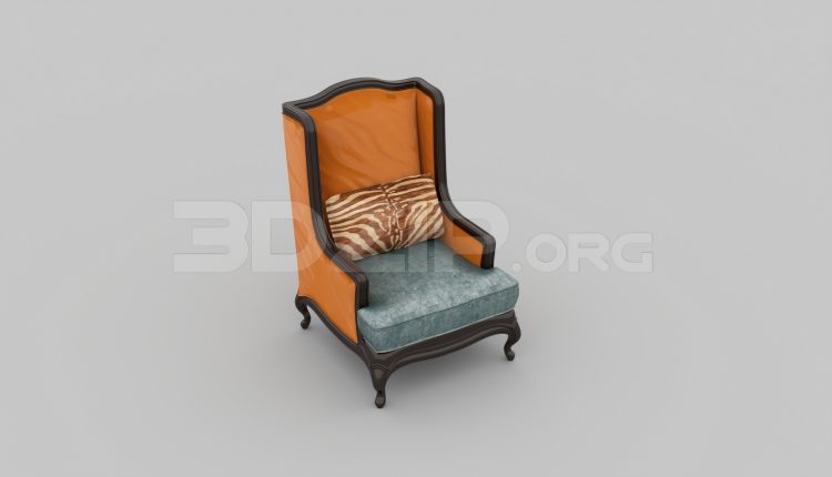 6689. Free 3Ds Max Armchair Model Download
