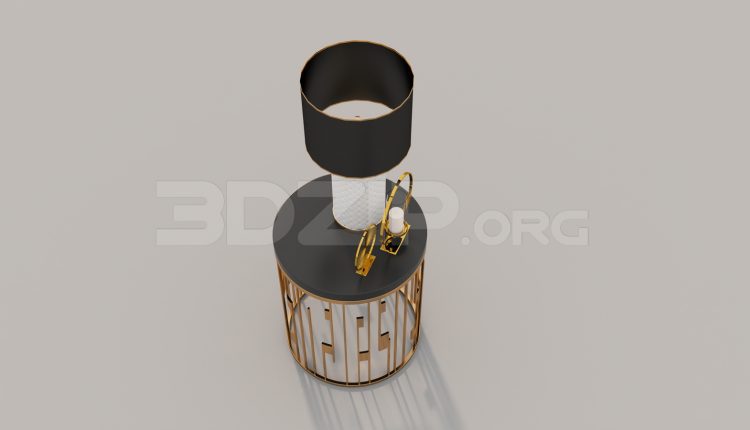 6693. Free 3Ds Max Table Lamp Model Download
