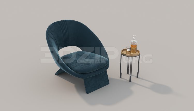 6696. Free 3Ds Max Chair Model Download