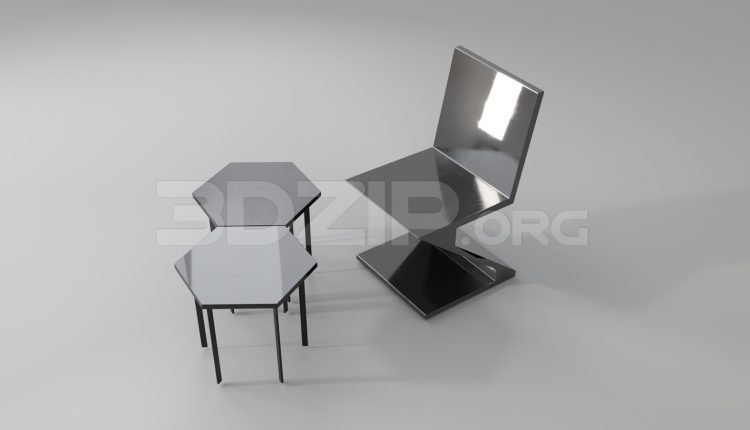 6709. Free 3Ds Max Table And Chair Model Download