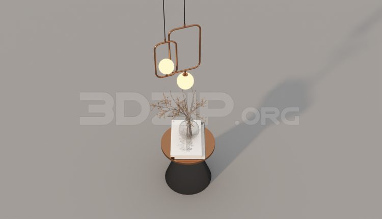 6735. Free 3Ds Max Decorative Set Model Download