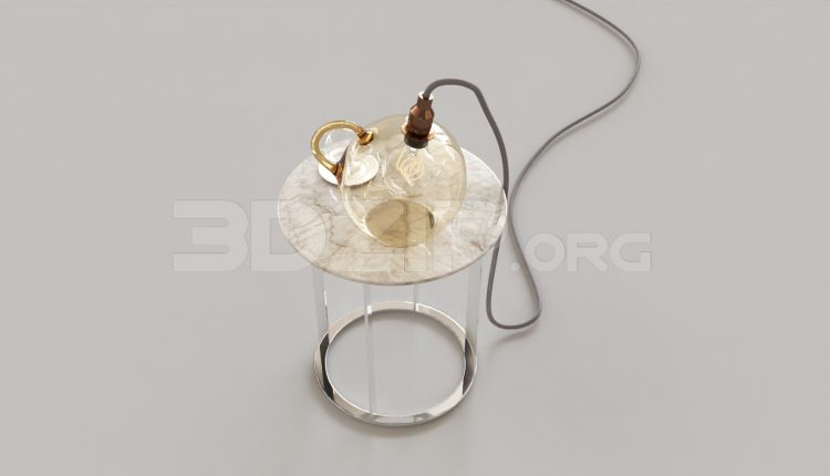 6758. Free 3Ds Max Table Lamp Model Download