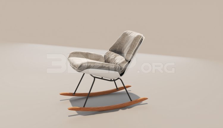 6760. Free 3Ds Max Rocking Chair Model Download