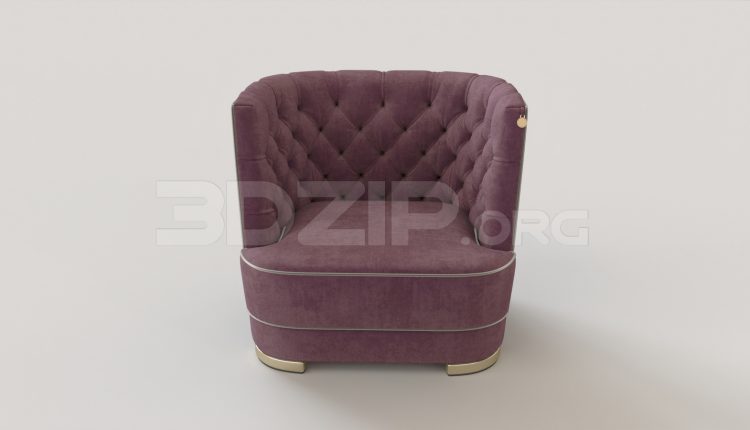 6803. Free 3Ds Max Armchair Model Download