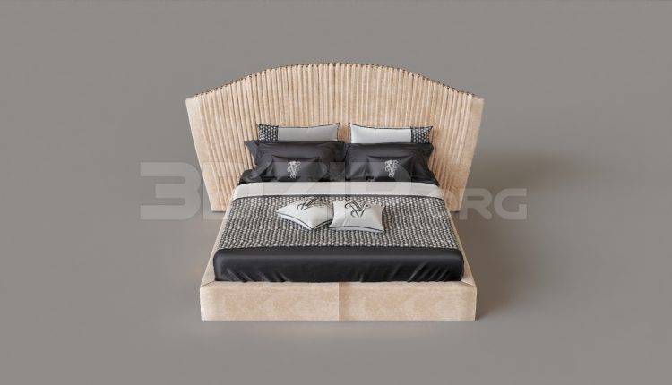 6804. Free 3Ds Max Bed Model Download