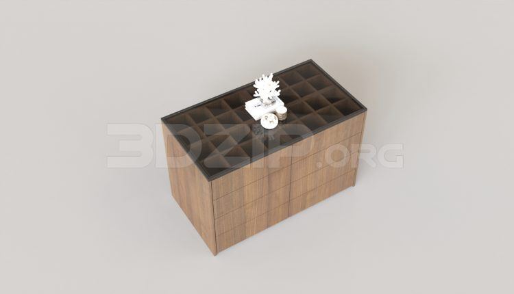 6813. Free 3Ds Max Sideboard Chest Of Drawer Model Download