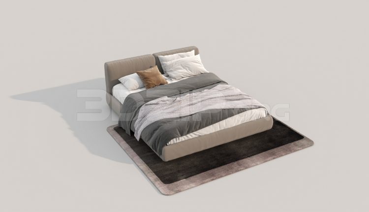 6819. Free 3Ds Max Bed Model Download