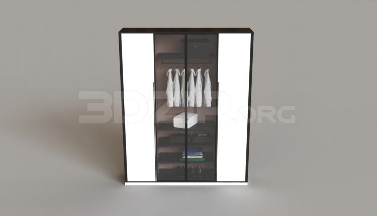6823. Free 3Ds Max Wardrobe Model Download