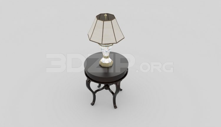 6846. Free 3Ds Max Table Lamp Model Download
