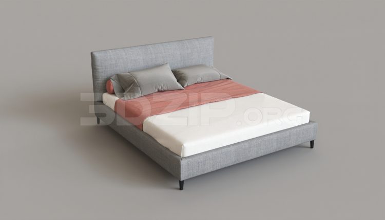 6850. Free 3Ds Max Bed Model Download