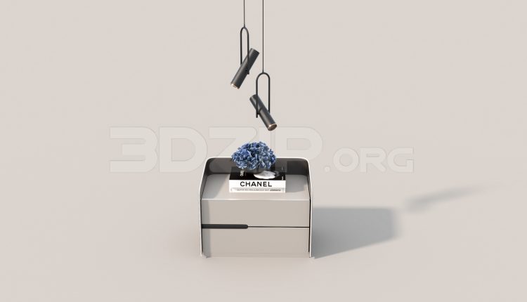 6866. Free 3Ds Max Decorative Set Model Download
