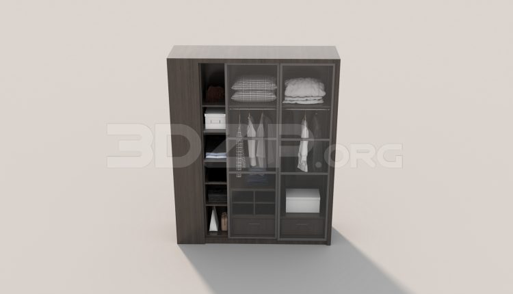 6867. Free 3Ds Max Wardrobe Model Download