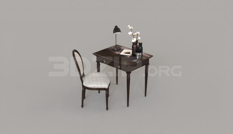 6870. Free 3Ds Max Table And Chair Model Download