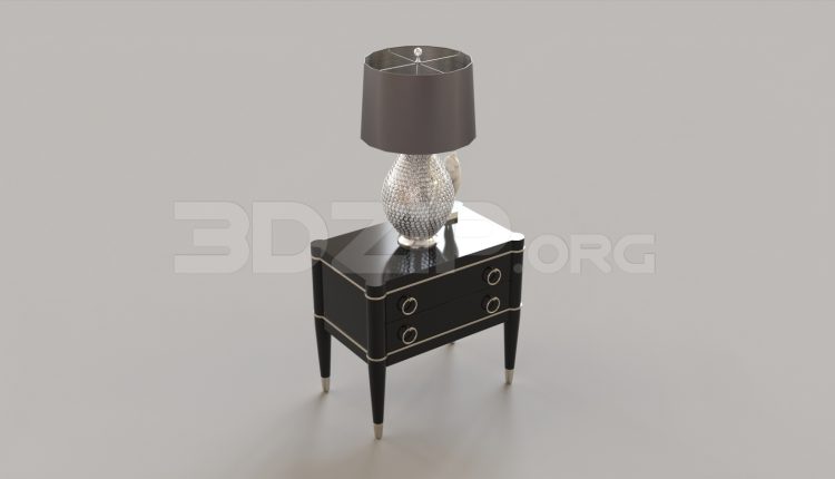 6877. Free 3Ds Max Table Lamp Model Download
