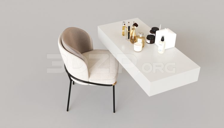 6881. Free 3Ds Max Dressing Table Model Download