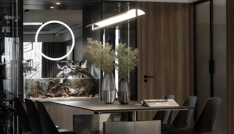 13497. 3Ds Max Living Room – Kitchen Interior Model Download by Do Vu Long