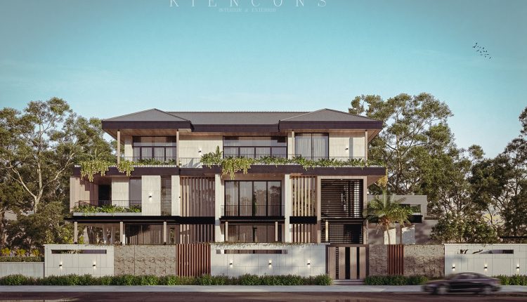 13505. Free 3Ds Max Villa Exterior Model Download by Kts Nhat Minh