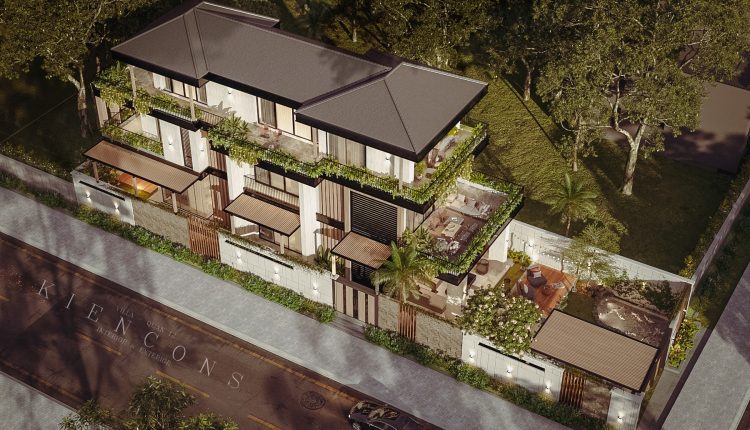 13505. Free 3Ds Max Villa Exterior Model Download by Kts Nhat Minh