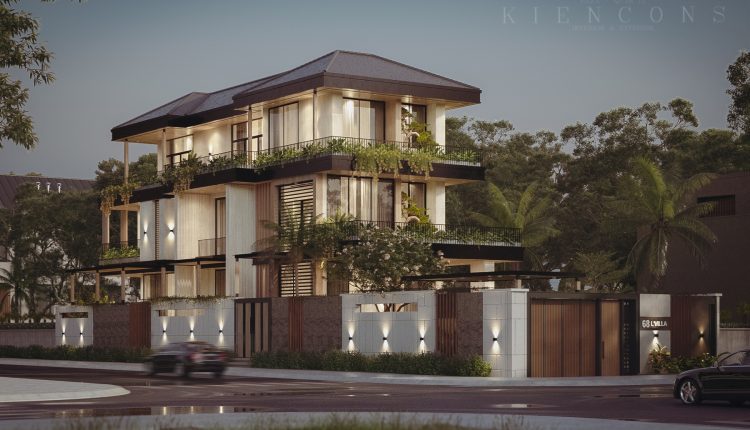 13505. Free 3Ds Max Villa Exterior Model Download by Kts Nhat Minh