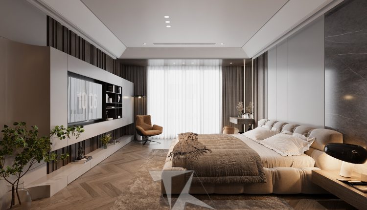 13509. 3Ds Max Master Bedroom Interior Model Download by Luong Dinh Thanh