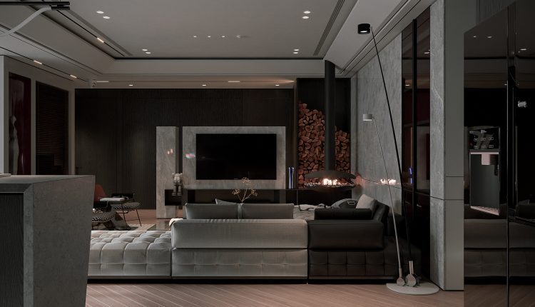 13510. 3Ds Max Living Room Interior Model Download by Duc Dung
