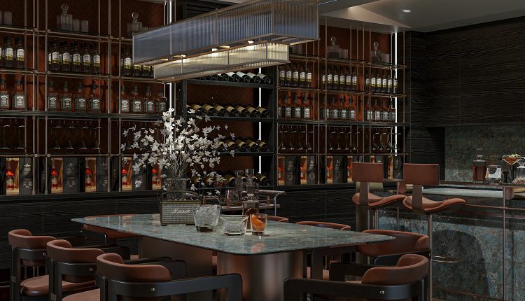 13513. Download Free 3Ds Max Wine room Interior Model By Hoang Trinh