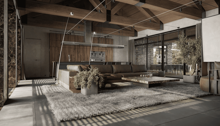 13521. 3Ds Max Country House Interior Model Download (1)