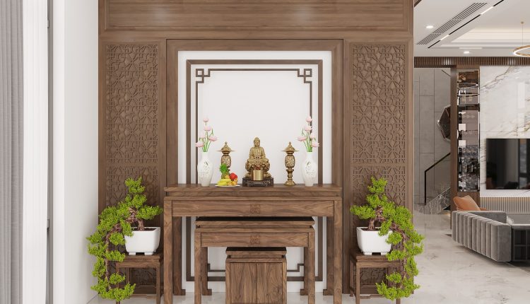 13523. 3Ds Max Living Room – Kitchen Interior Model Download by Pham Nam