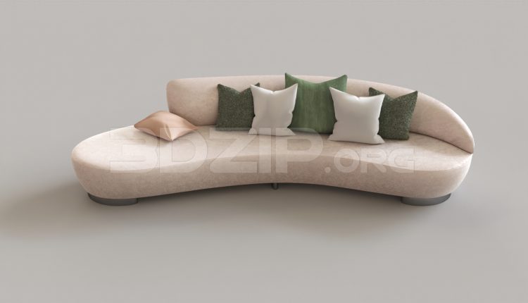 6945. Free 3Ds Max Sofa Model Download (1)